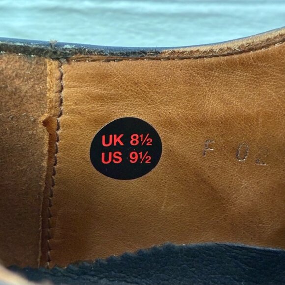 Lloyd Gavino Men's Navy Perforated Leather Dress Derby Oxford Shoes - Picture 8 of 16